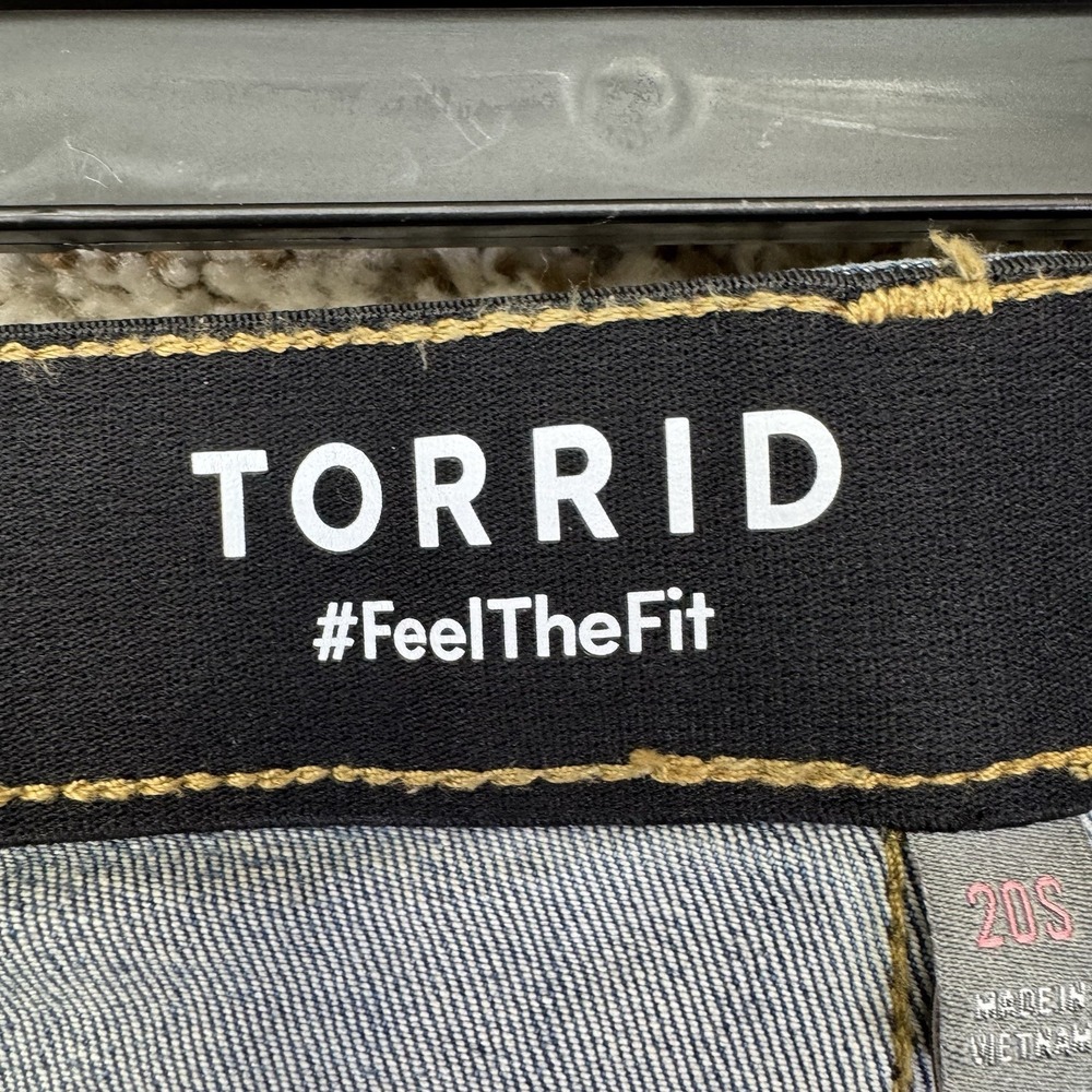 Torrid Jeans Women's 20S Sky High Skinny Premium Stretch Medium Wash Plus Size - Picture 10 of 15